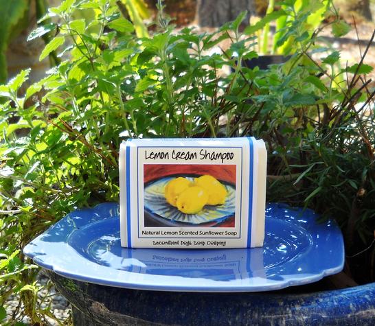 Natural lemon sunflower oil shampoo soap